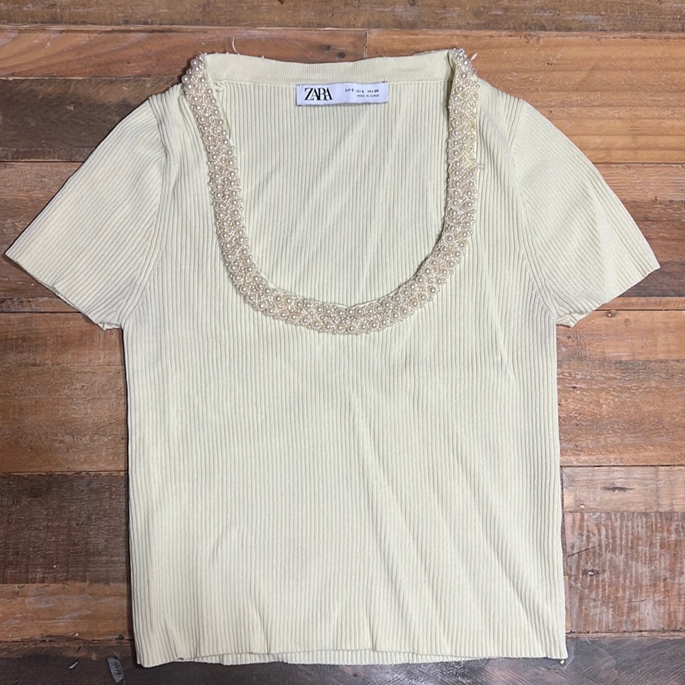 Zara Beaded Top